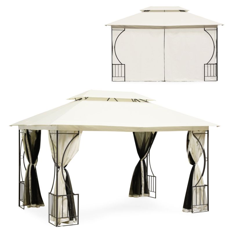 Pawilon ogrodowy MultiGarden 3x4m lux moskitiera pełne ścianki 1 szt.