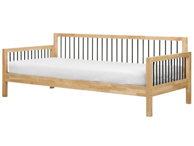 Łóżko dzienne drewniane 90 x 200 cm jasne Tricot 1 szt.