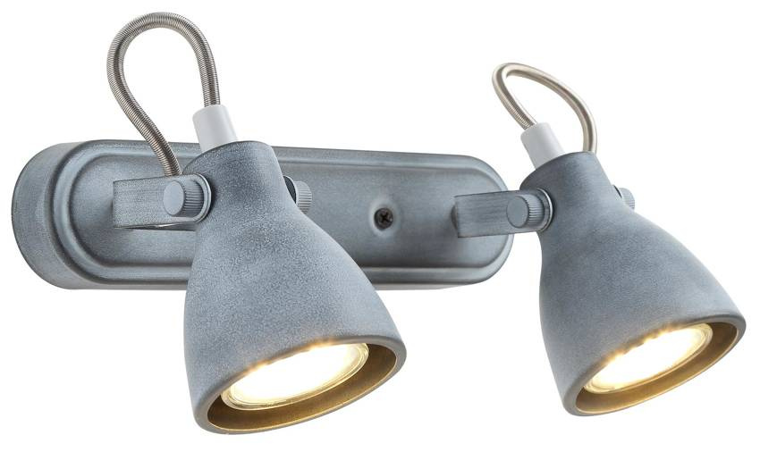Lampa ścienna listwa 2X40W GU10 szary mat ASH