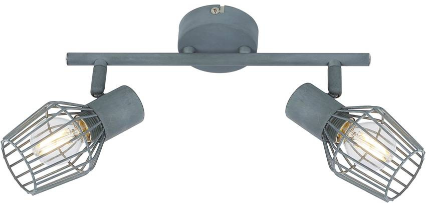 Lampa ścienna listwa 2X40W E14 szary VIKING