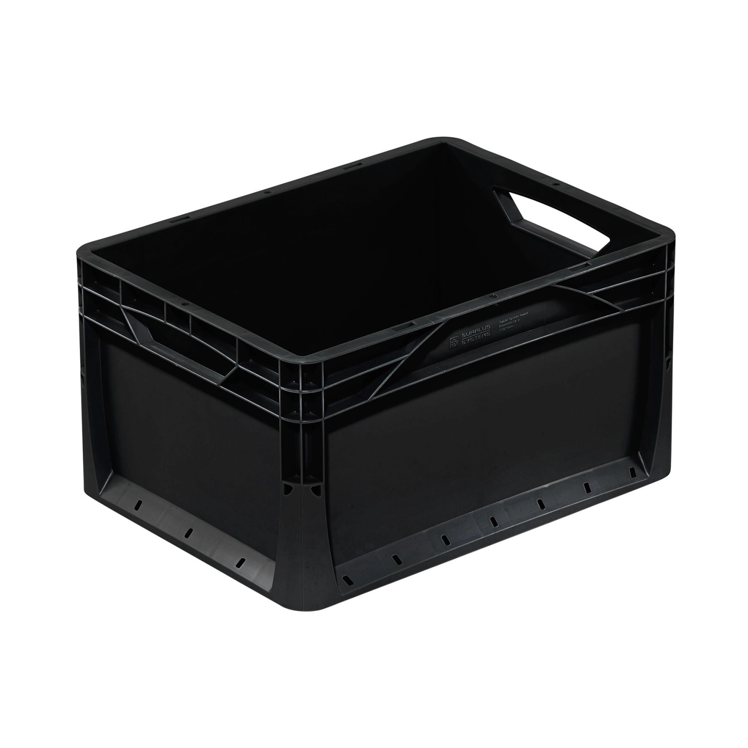 Pojemnik Eurobox 20L czarny 100% recykling