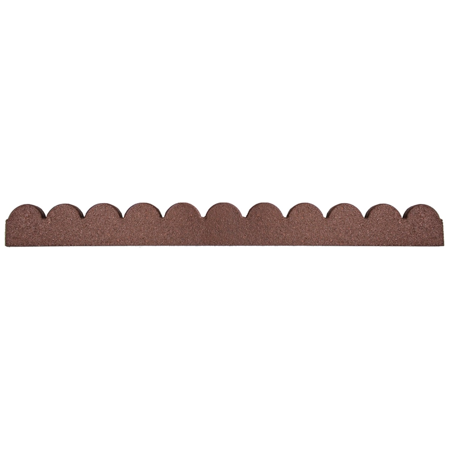 Obrzeże recyklingowe Scalloped terraotta 10x5x120 cm