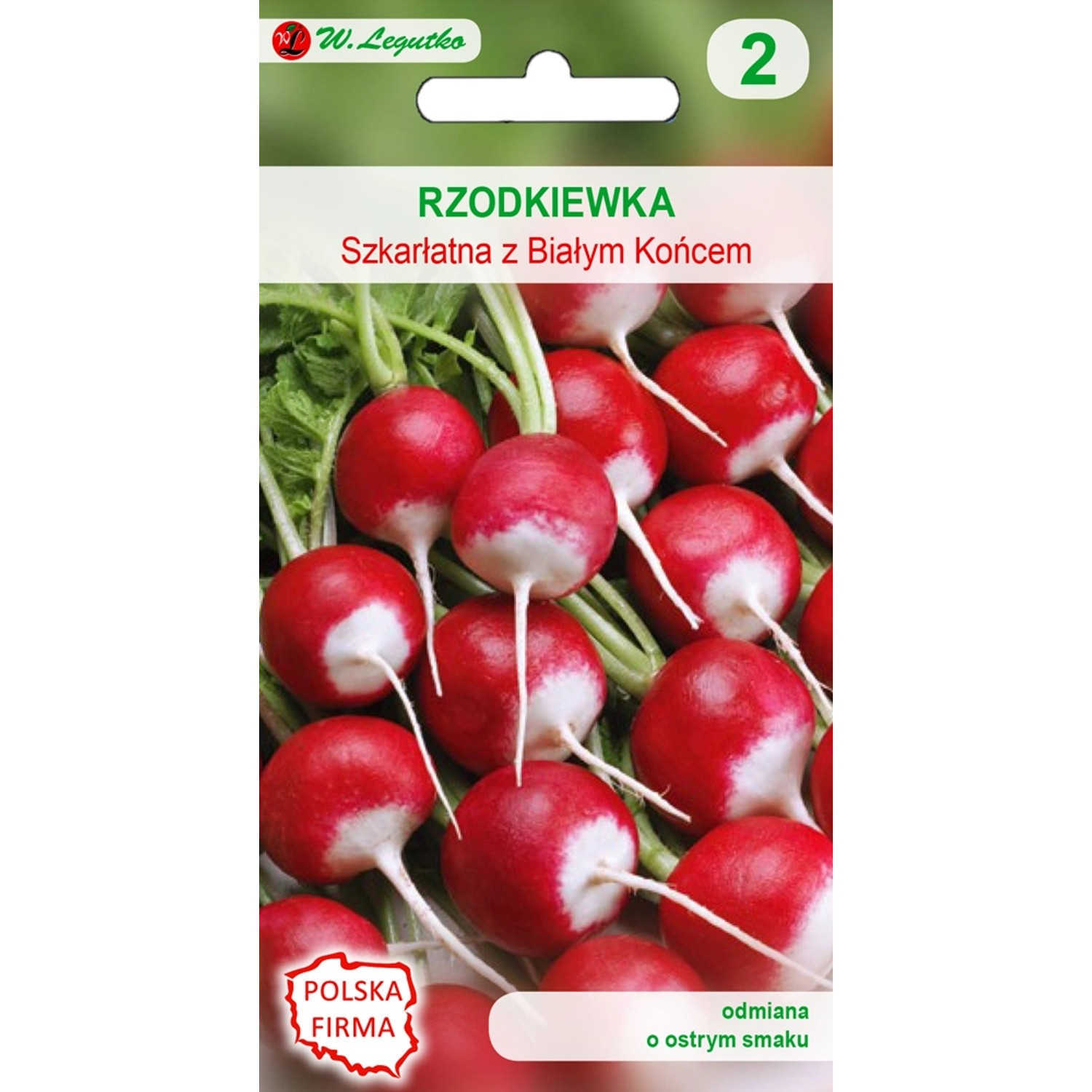 Rzodkiewka Szkarłatna Białym Koń okrągła 10,00g