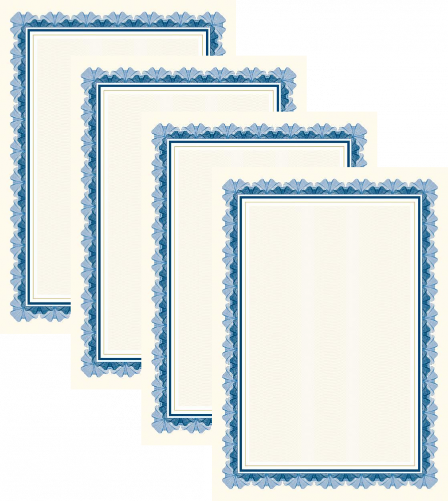 4x Dyplom Falbala Niebieska Galeria Papieru, A4, 170g/m2, 25 arkuszy