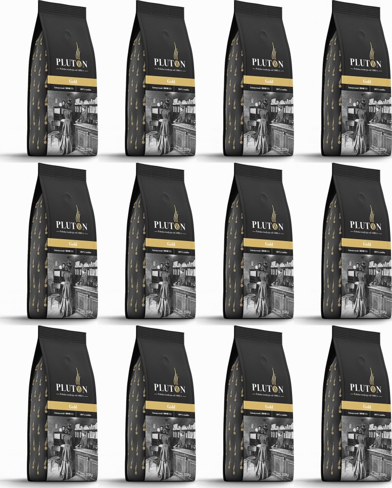 12x Kawa mielona Pluton Gold, 250g
