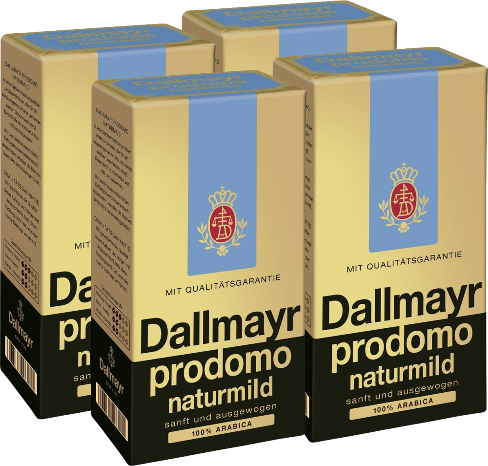 4x Kawa mielona Dallmayr Prodomo Naturmild, 500g