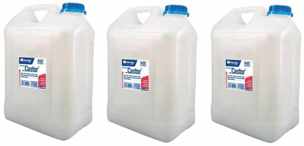 3x Mydło w płynie Merida Castor, kremowy, zapas, 5l