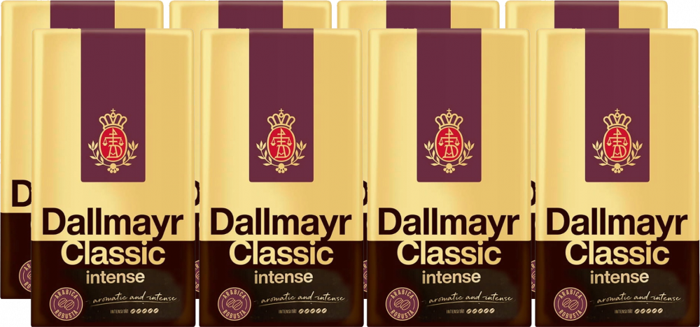 8x Kawa mielona Dallmayr Classic Intense, 500g