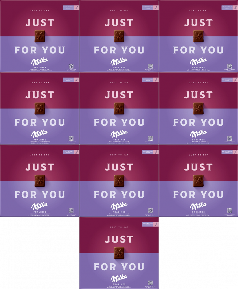 10x Bombonierka Milka Just for You, 110g