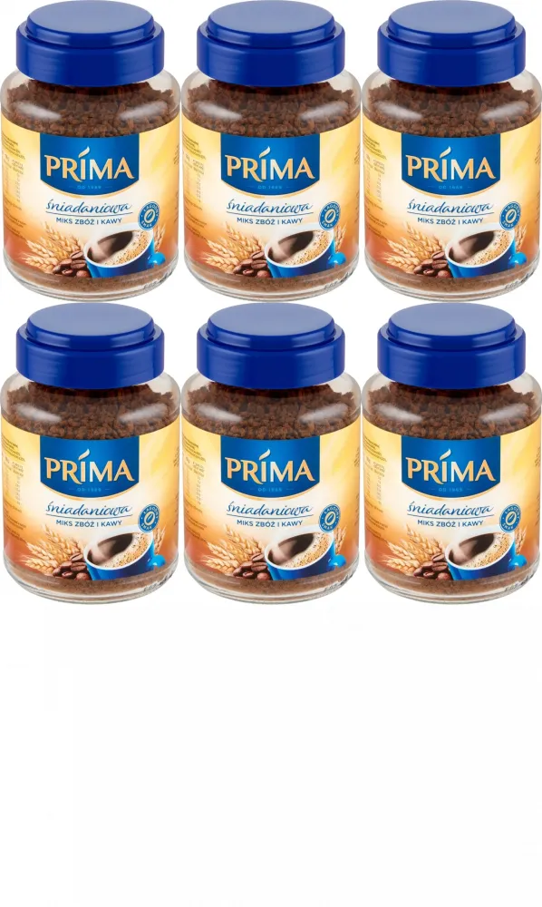 6x Kawa rozpuszczalna Prima Śniadaniowa, 200g