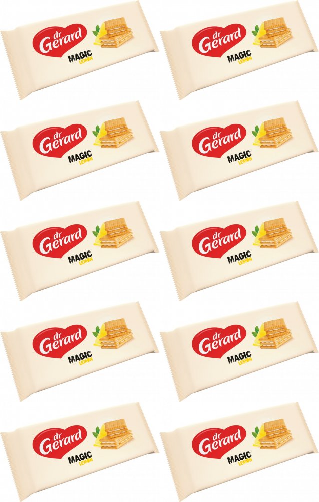 10x Ciastka Dr Gerard Mafijne, śmietankowo-cytrynowy, 216g