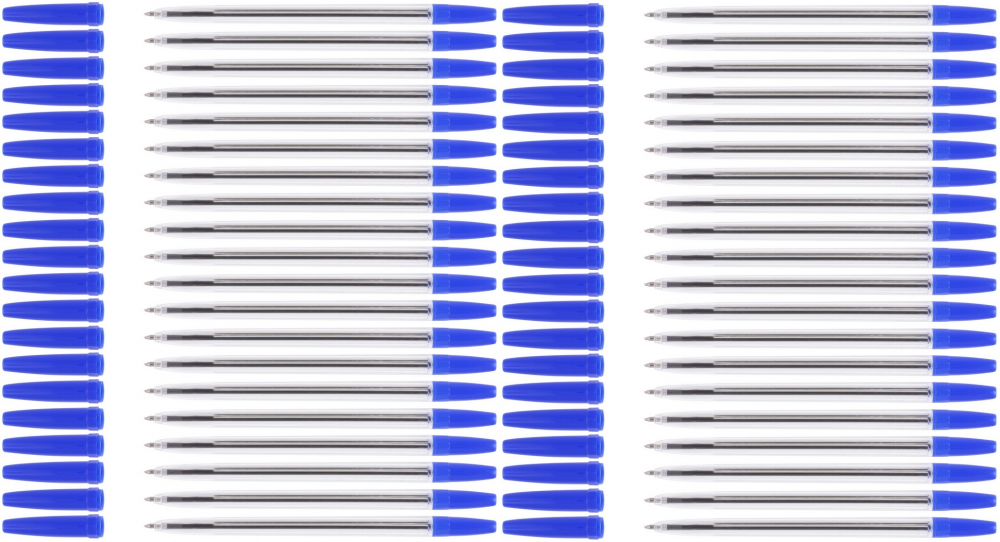 100x Długopis D.Rect, 980, 1mm, niebieski
