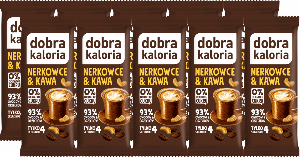 10x Baton Dobra Kaloria, nerkowce i kawa, 35g