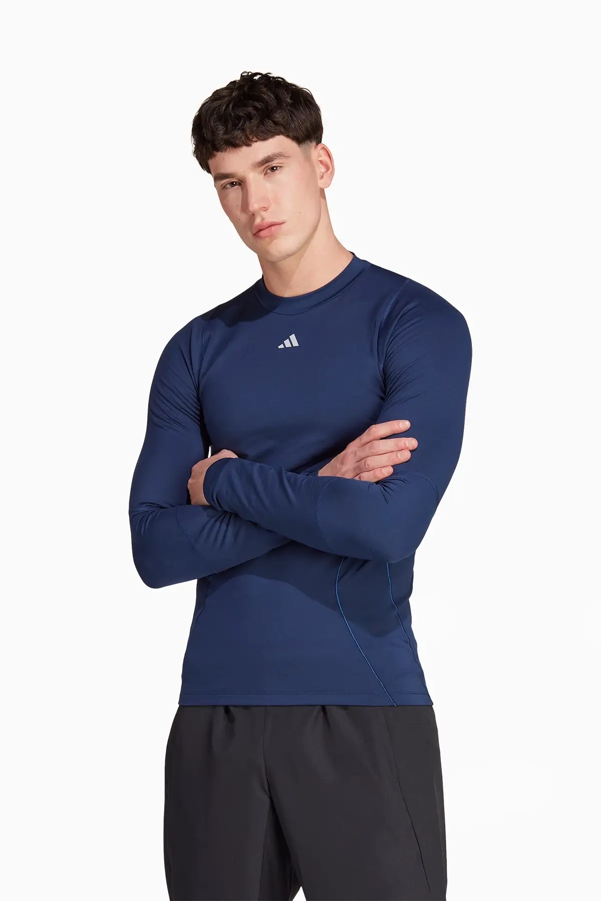 Koszulka Termoaktywna adidas Techfit LS - Granatowy