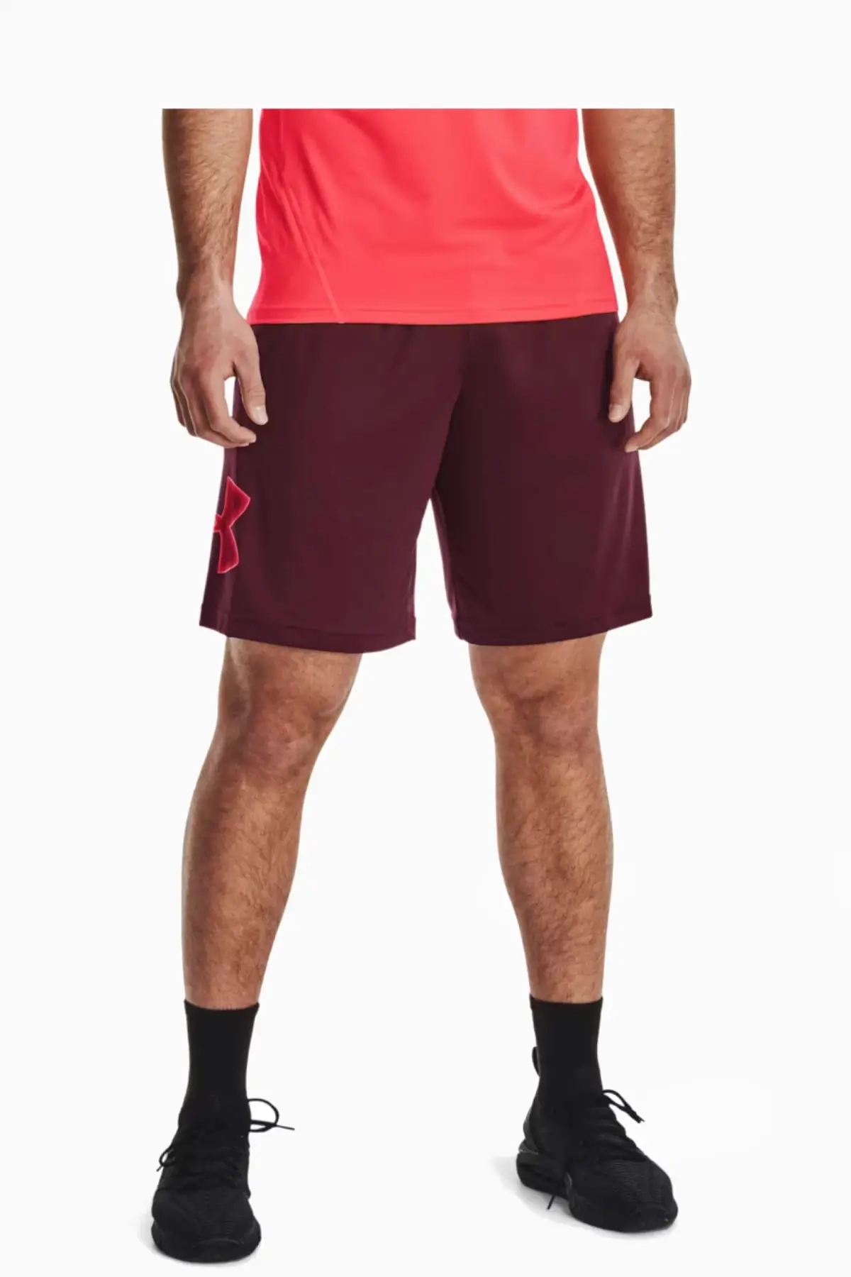 Spodenki Under Armour Tech Graphic - Bordowy