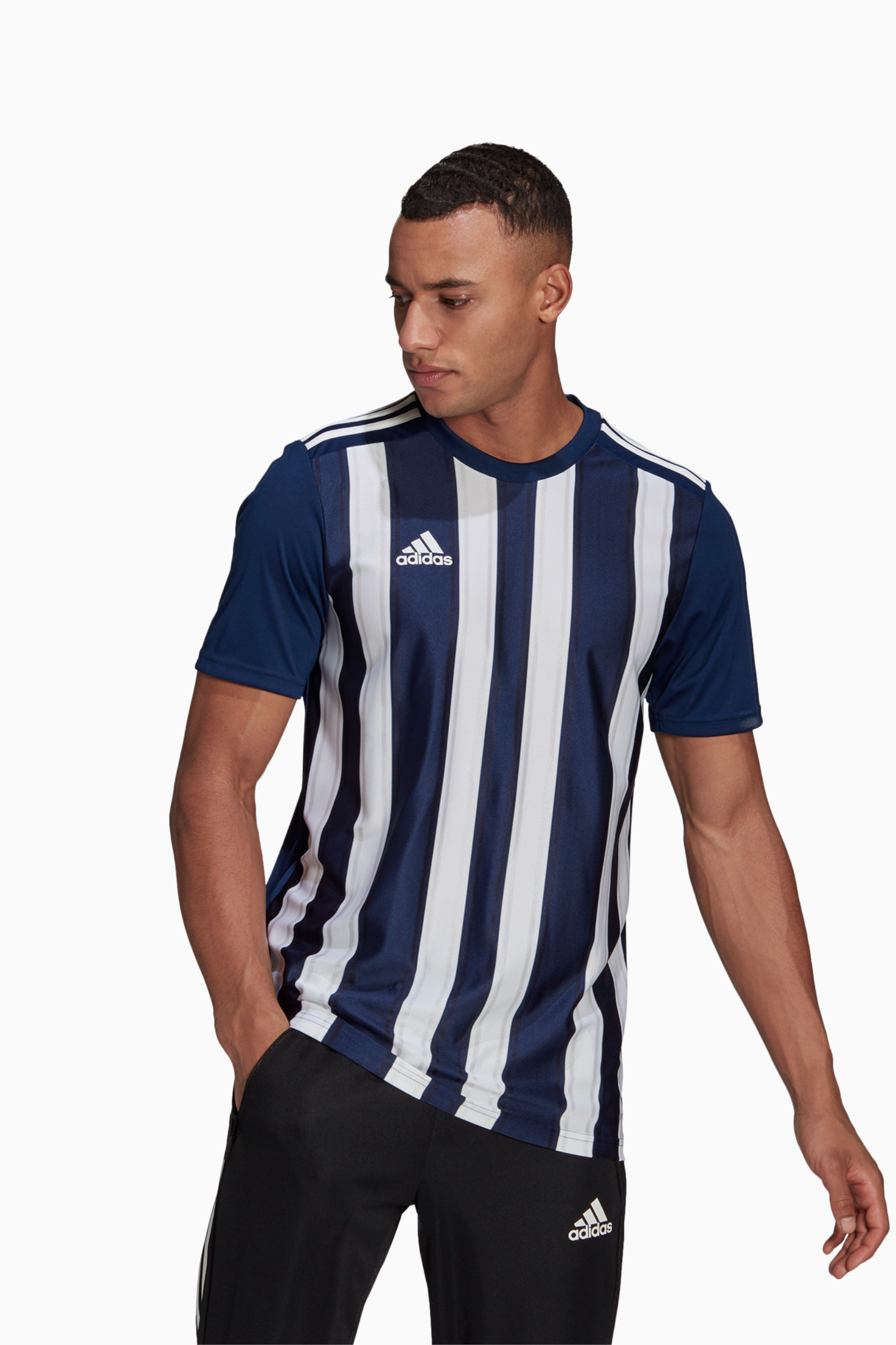 Koszulka adidas Striped 21 - Niebieski