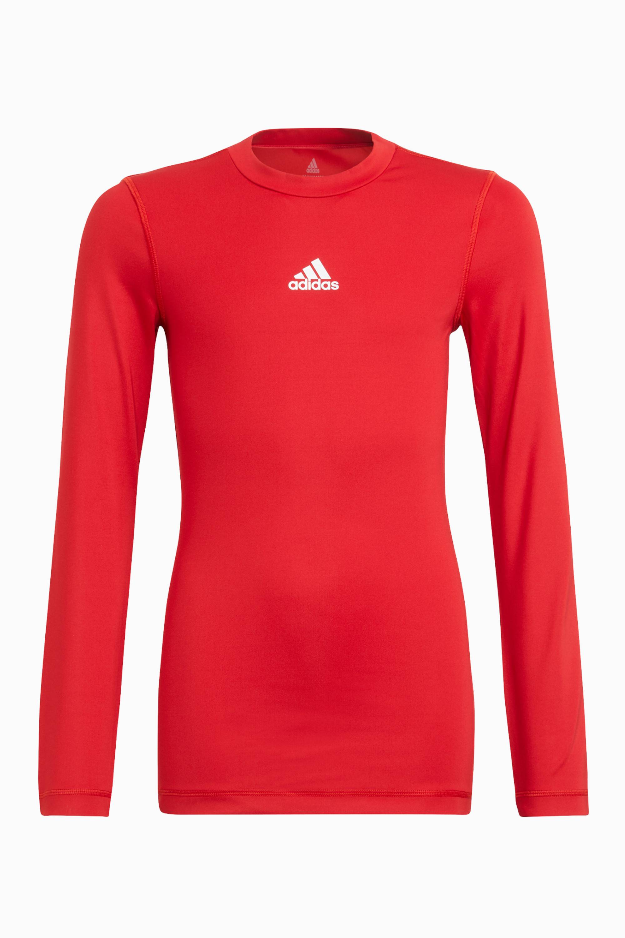 Koszulka Termoaktywna adidas Techfit Compression LS Junior - Czerwony
