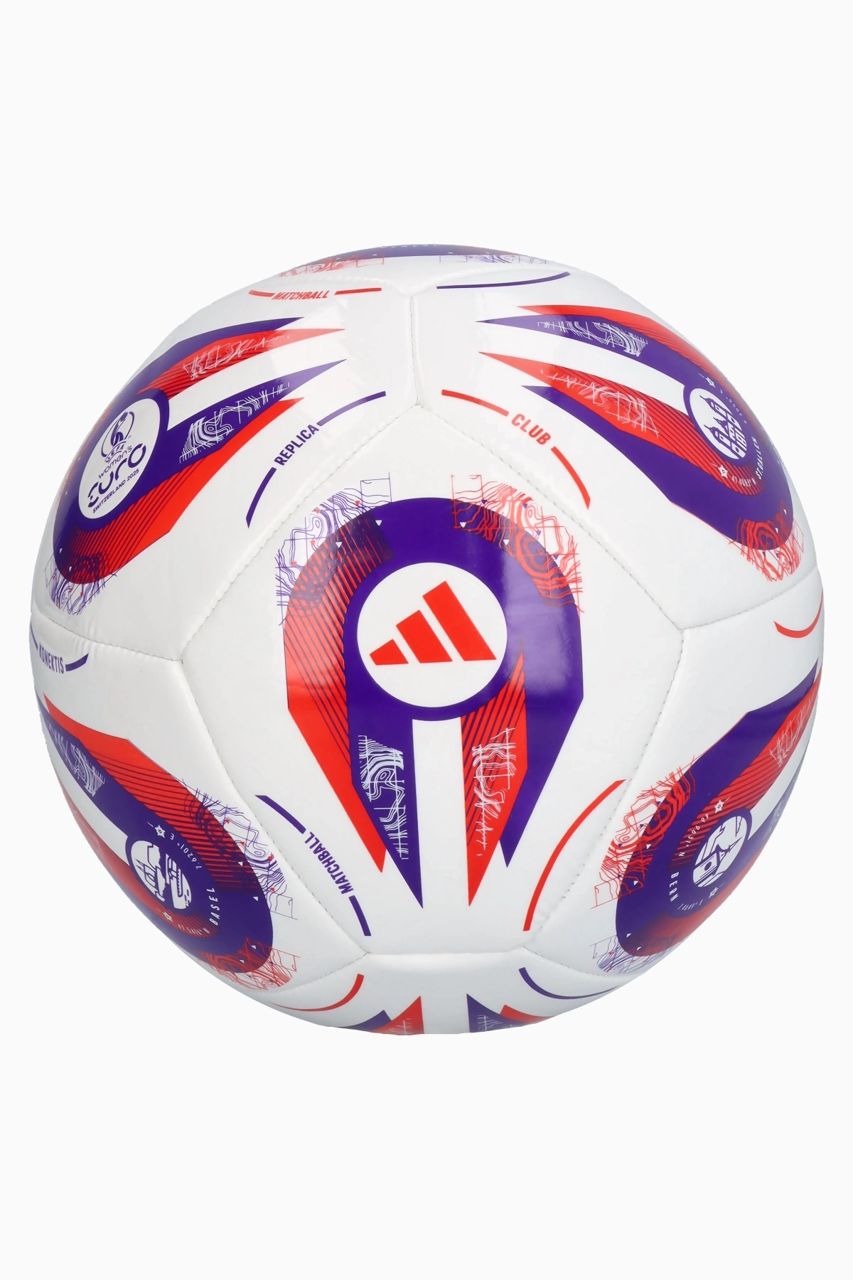 Piłka adidas Women's EURO 2025 Club rozmiar 3 - Biały