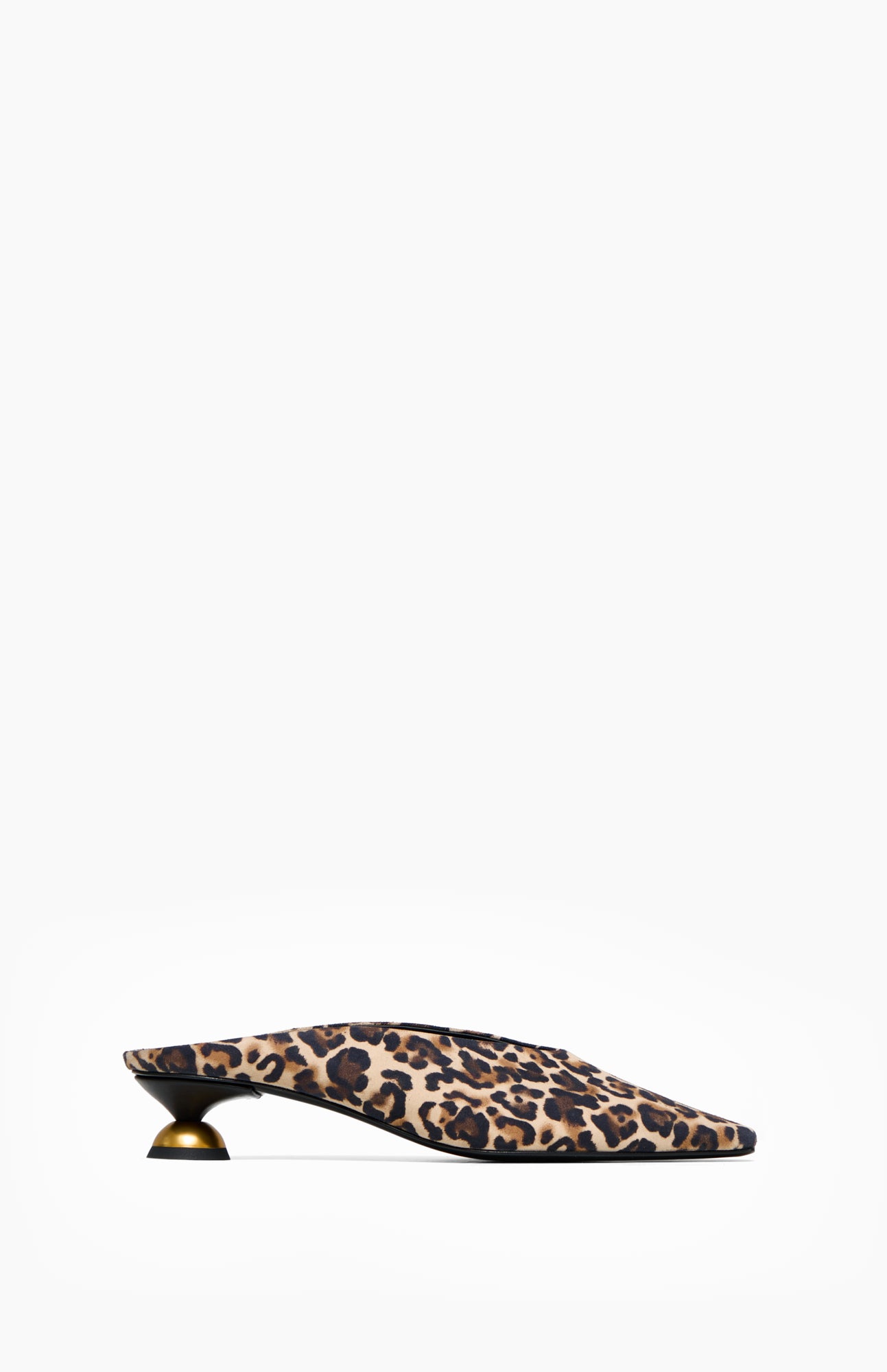 Klapki na obcasie TRACY WILD LEOPARD 36 - Vanda Novak
