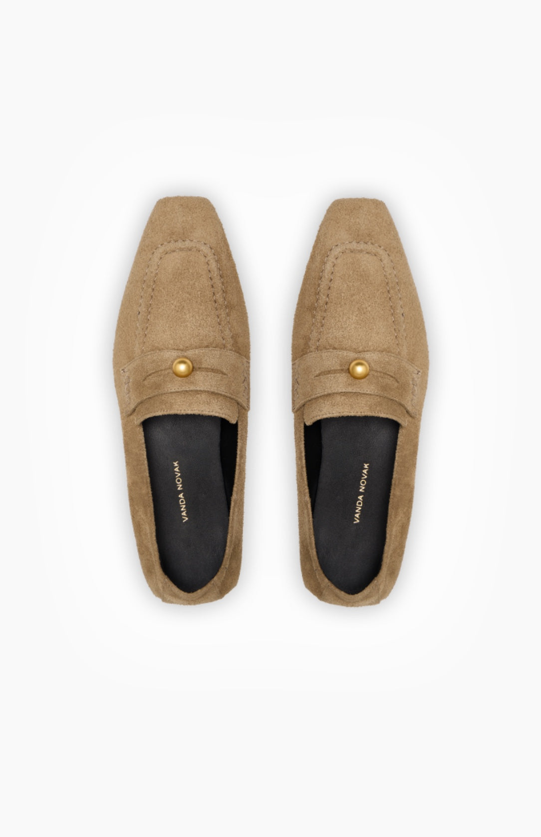 Loafersy damskie LINDA TAUPE MOUSSE 37 - Vanda Novak