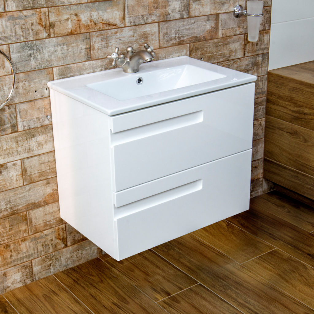 LaVita Floryda 60 szafka 60x39,5 cm podumywalkowa wisząca biała