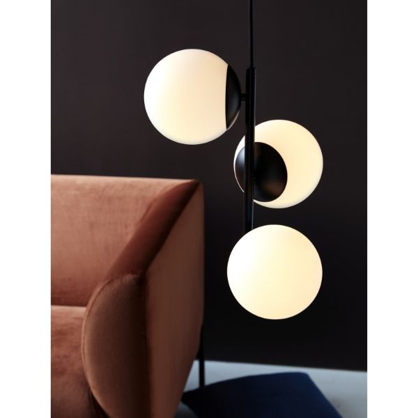 Nordlux Lilly lampa wisząca 3x40 W biała-czarna 48603003 - Wysyłka w 24h