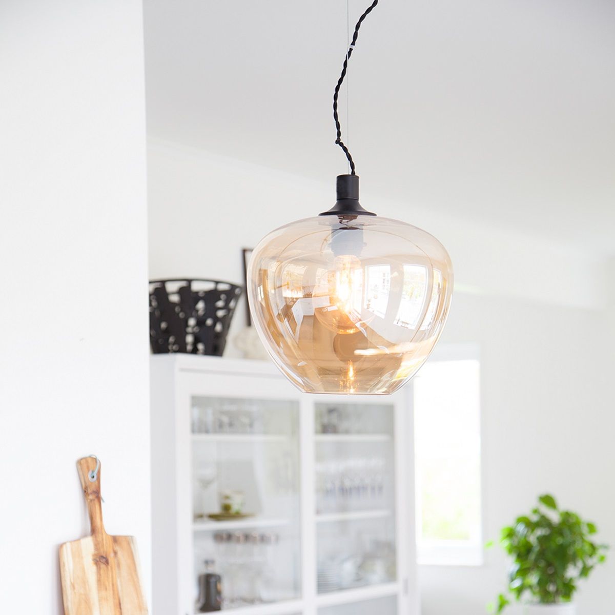 By Rydéns Bellissimo lampa wisząca 1x8W bursztynowa 4200570-5503