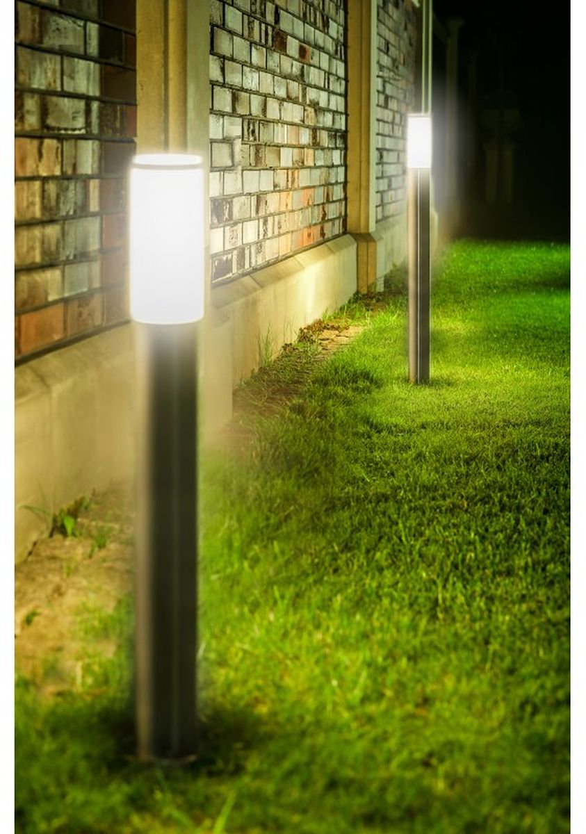 GTV Milan-P lampa stojąca zewnętrzna 1x40 W stal OS-MILA10P-00