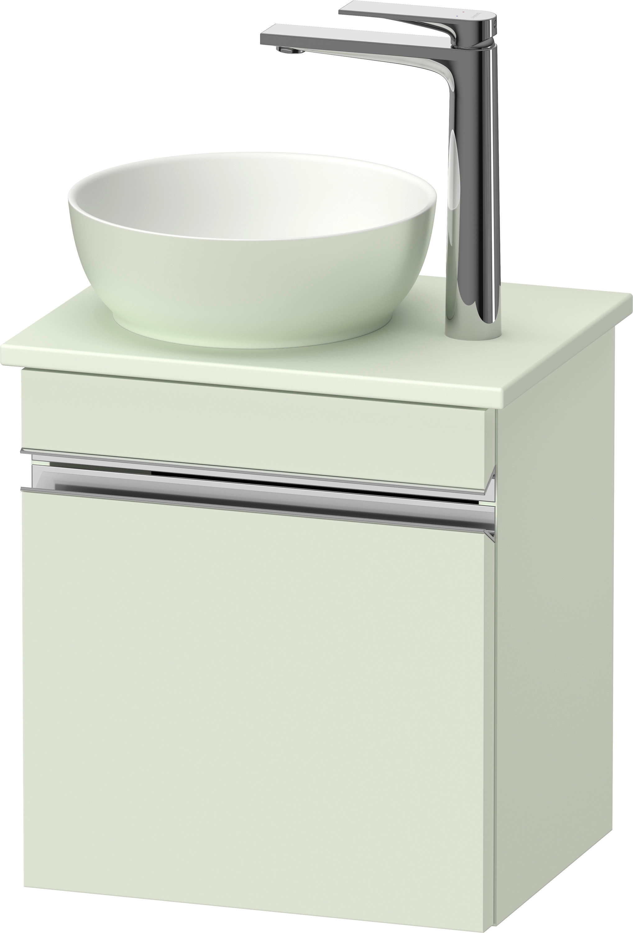 Duravit Sivida szafka 40x32,5x44 cm podumywalkowa wisząca zielona-chrom SV4656L10HH0000