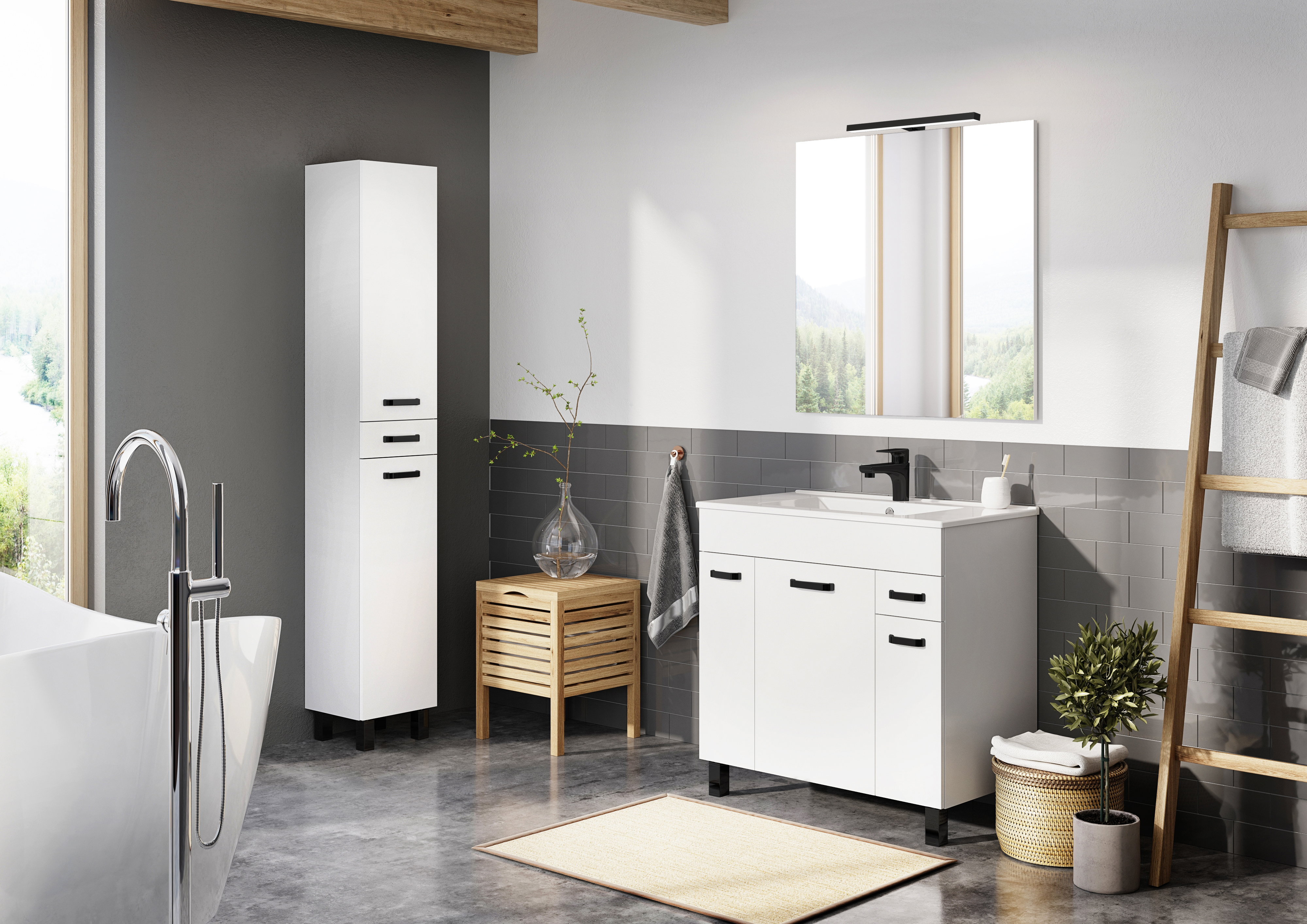 Elita Sunn uchwyt szafki 13 cm czarny mat RE169116000560