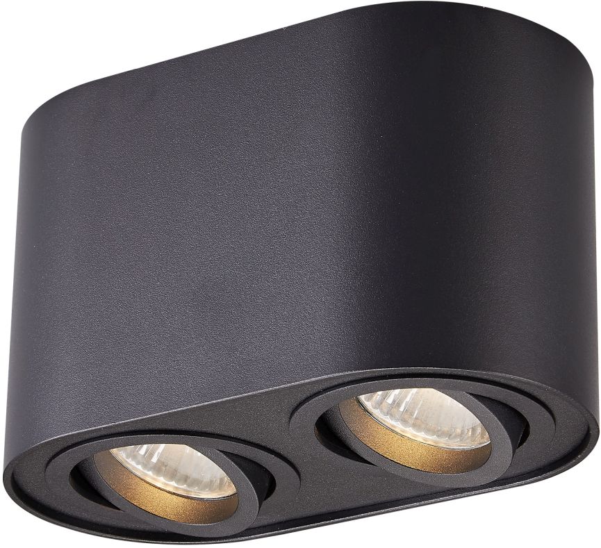 Zuma Line Rondoc lampa podsufitowa 2x50W czarna ACGU10-191-N