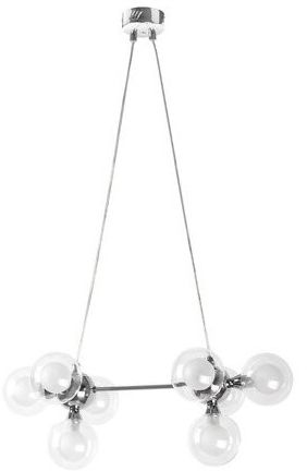 Rabalux Briella lampa wisząca 8x28W biała/chrom 2624