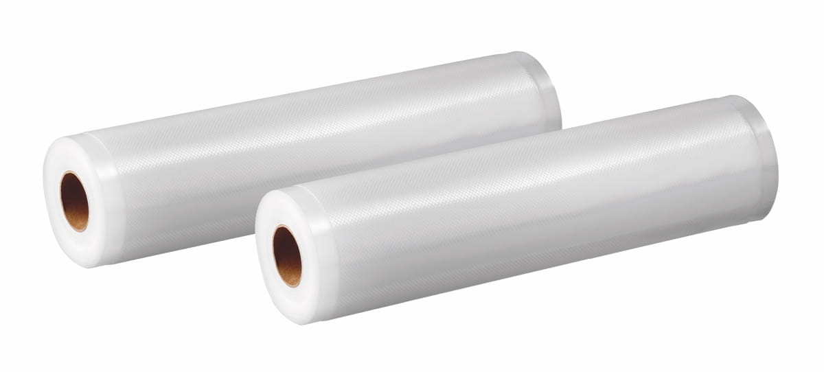 Zestaw 2 rolek folii moletowanej 22cm x 5m do pakowarek