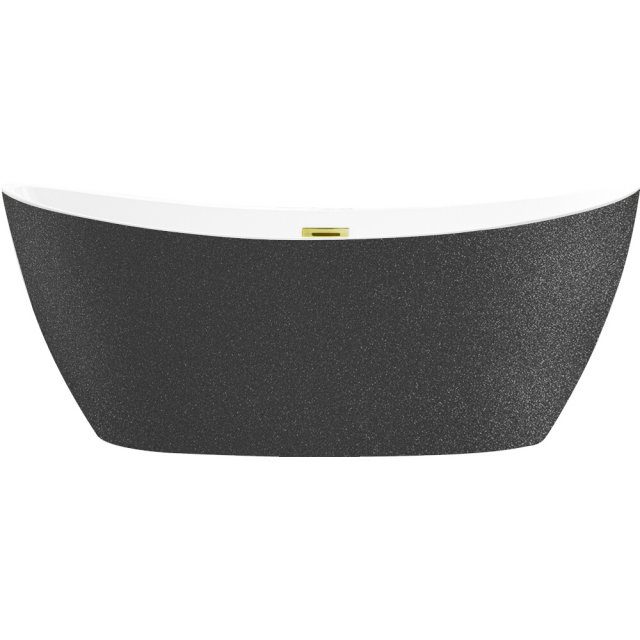 BESCO Wanna wolnostojąca AYLA GRAFIT 170x80 maskownica syfonu z przel