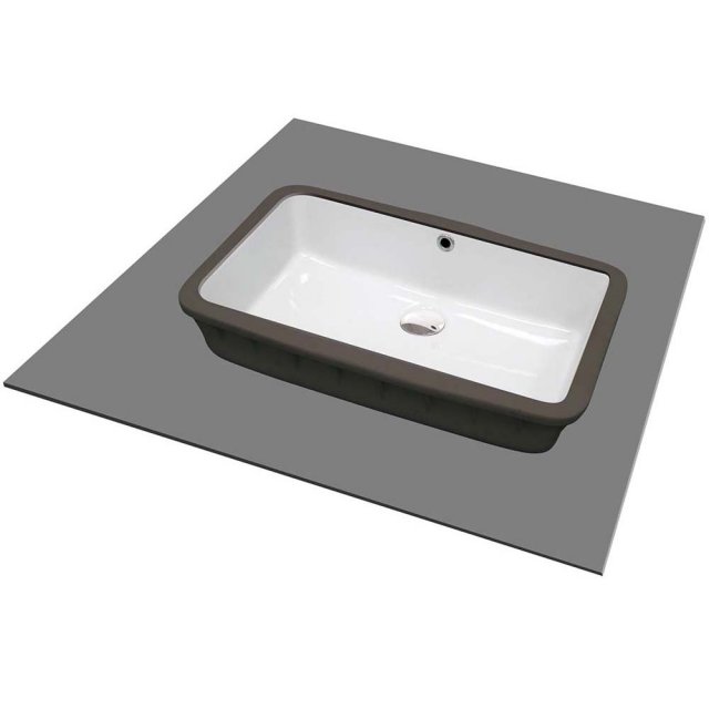 DEANTE Umywalka ceramiczna TEMISTO podblatowa 50x30 cm biała CDT_6U5U