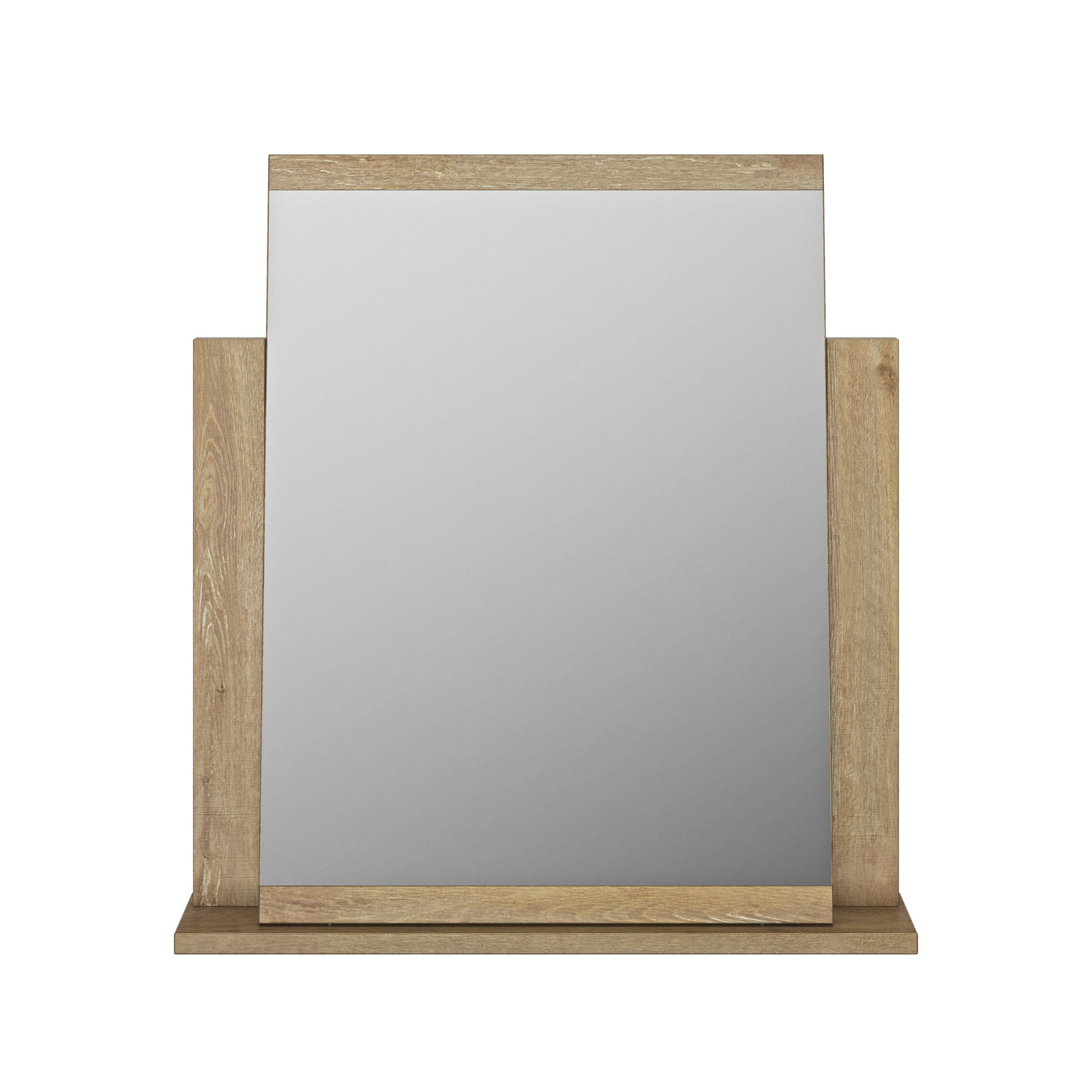 Stylowe lustro z możliwością umieszczenia na komodzie Thelma light oak