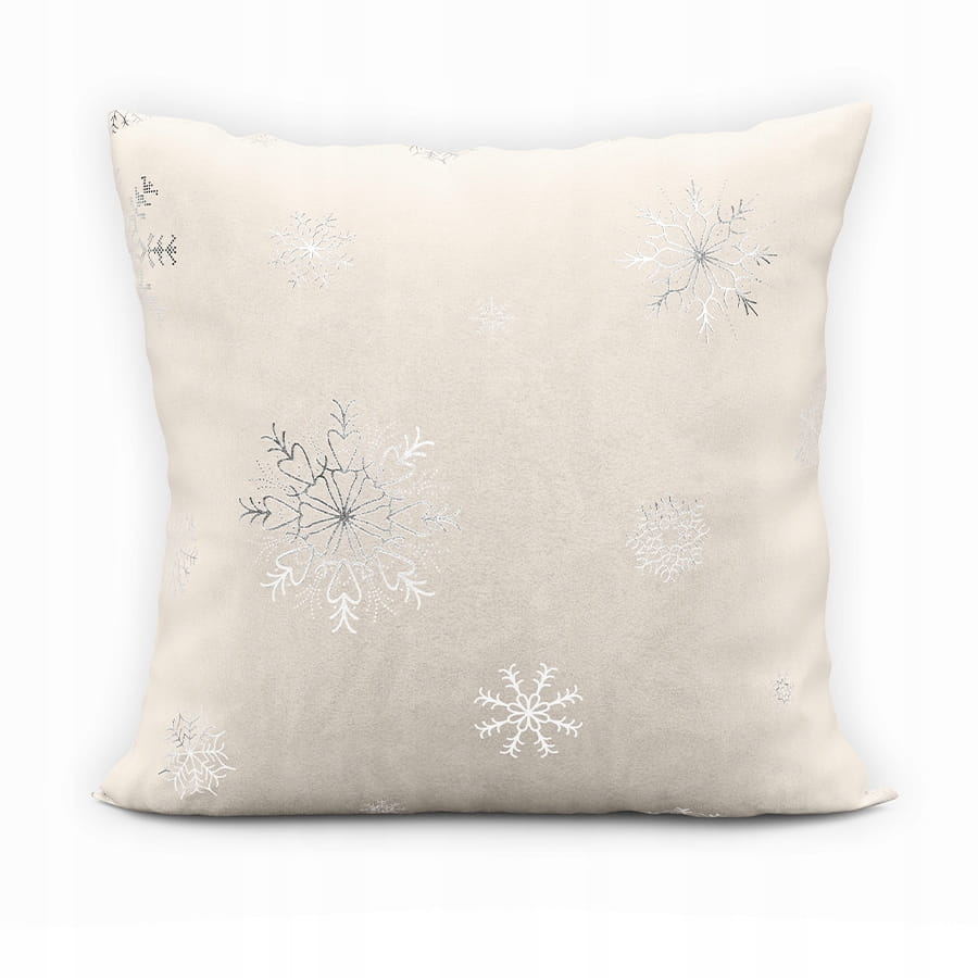 ŚNIEŻKI Poszewka 45x45 cm dekoracyjna VELVET
