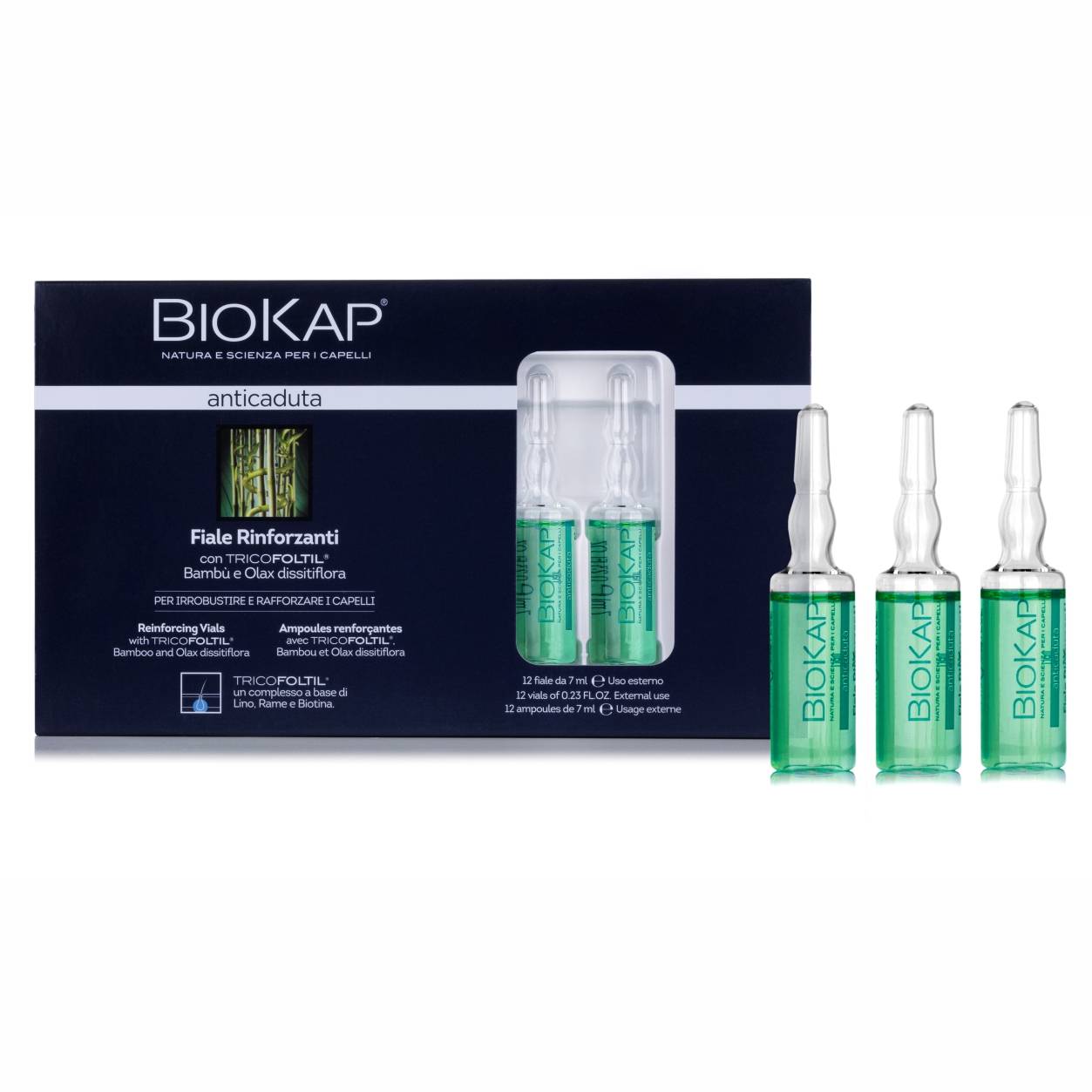 Biokap Anticaduta Ampułki Przeciw Wypadaniu Włosów, 12x7ml 9