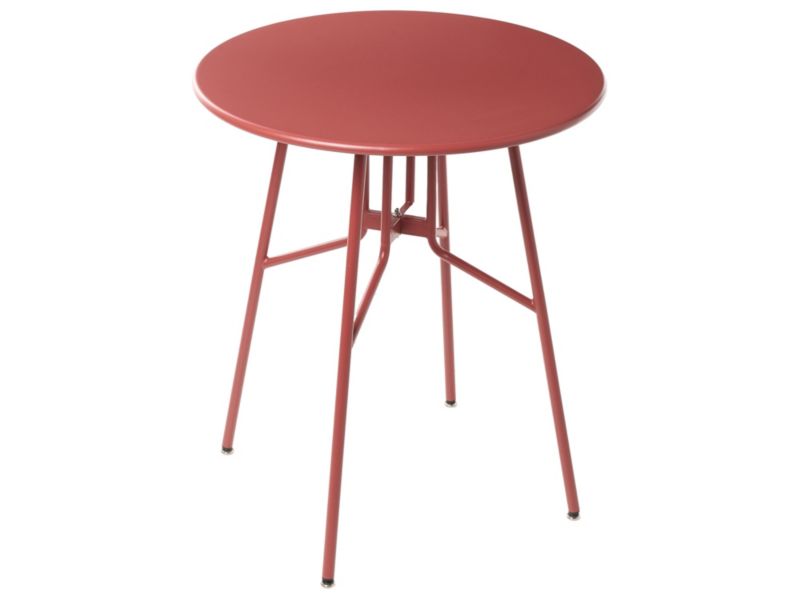 Stolik bistro Taltal 64 cm Metal Czerwony 1 szt.