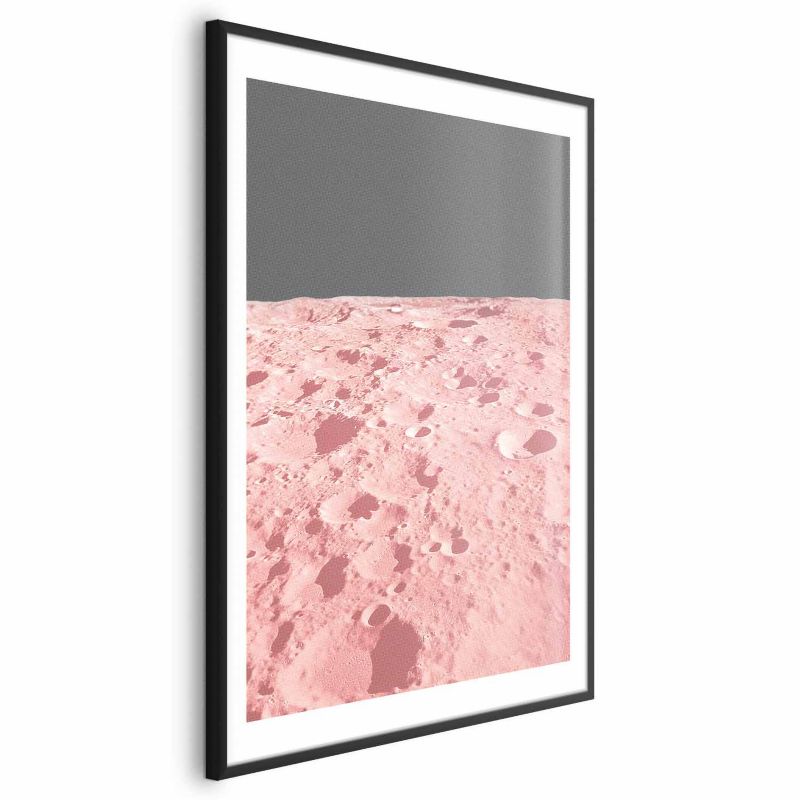 Plakat Artgeist Różowy księżyc 29,7x42 cm z ramą czarną 1 szt