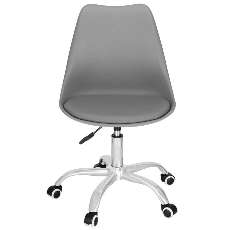 Krzesło obrotowe, biurowe regulowane Springos ergonomiczny fotel na kółkach do komputera szary 1 szt.