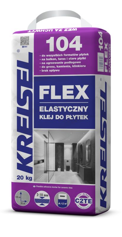 Elastyczny klej do płytek Kreisel FLEX 104 20 kg