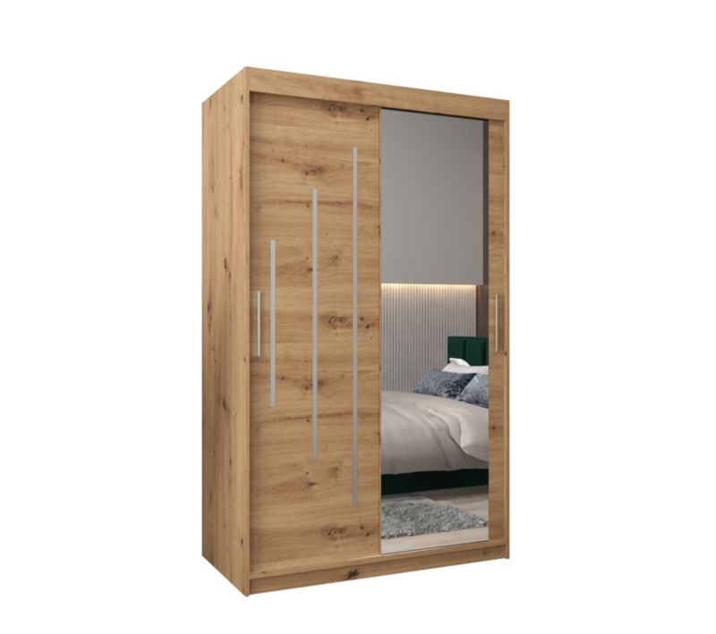 Szafa przesuwna Garderoba Abiks YORK 2 120 artisan/artisan 1 szt.