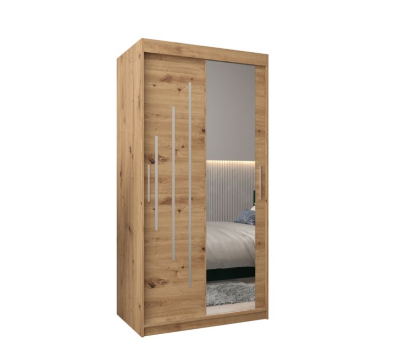 Szafa przesuwna Garderoba Abiks YORK 2 100 artisan/artisan 1 szt.
