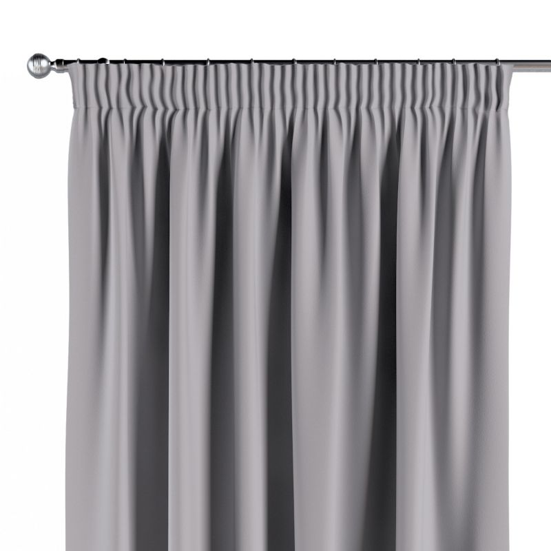 Zasłona na taśmie marszczącej 1 szt. 140 x 260 cm Dekoria ciepły szary 1 szt.