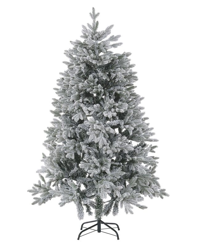 Ośnieżona sztuczna choinka 180 cm biała Foraker 1 szt.