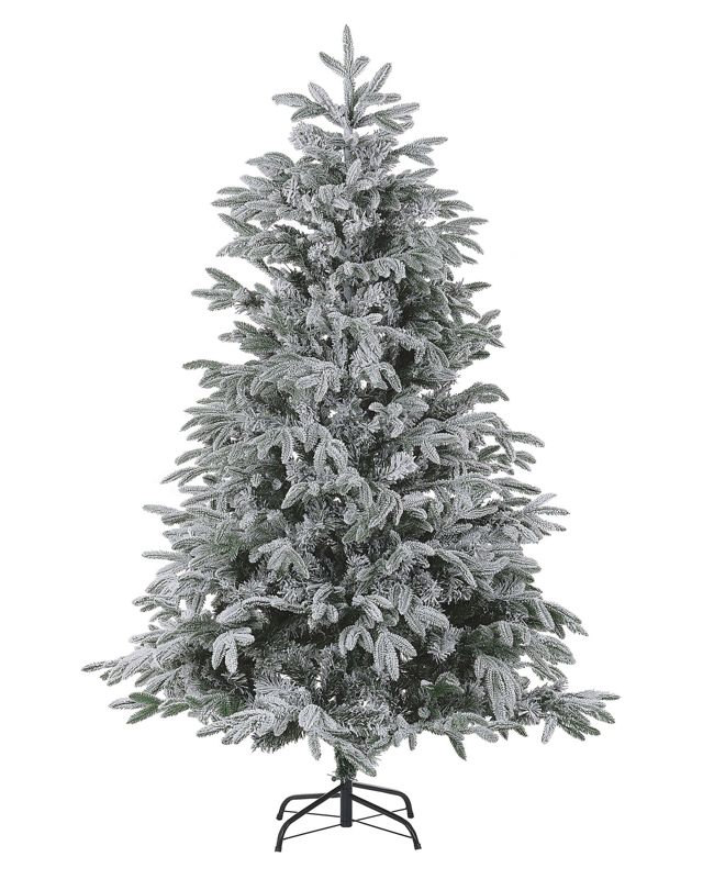 Ośnieżona sztuczna choinka 180 cm biała Bassie 1 szt.