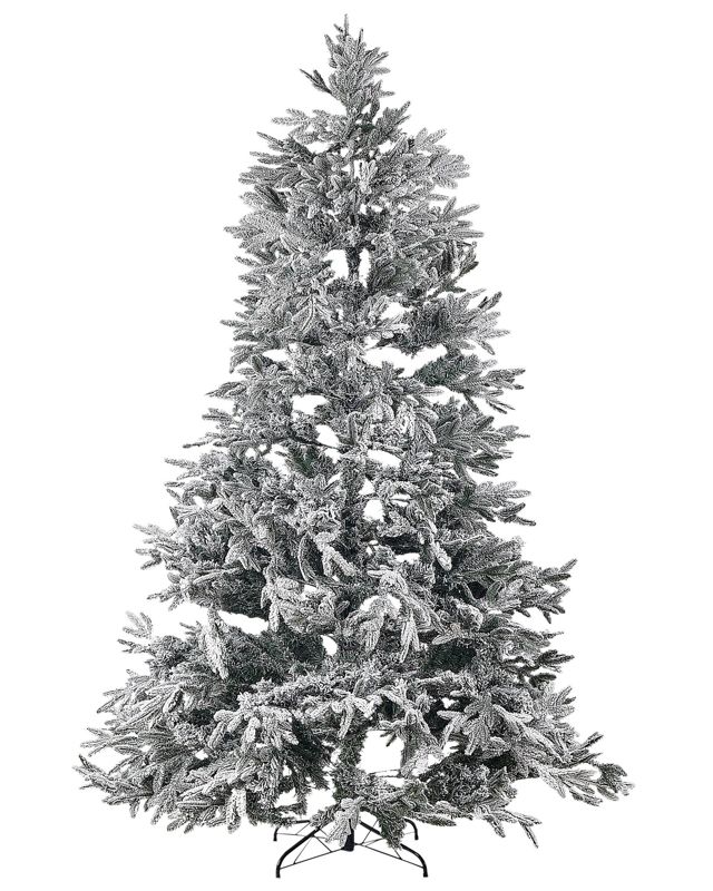 Ośnieżona sztuczna choinka 240 cm biała Bassie 1 szt.