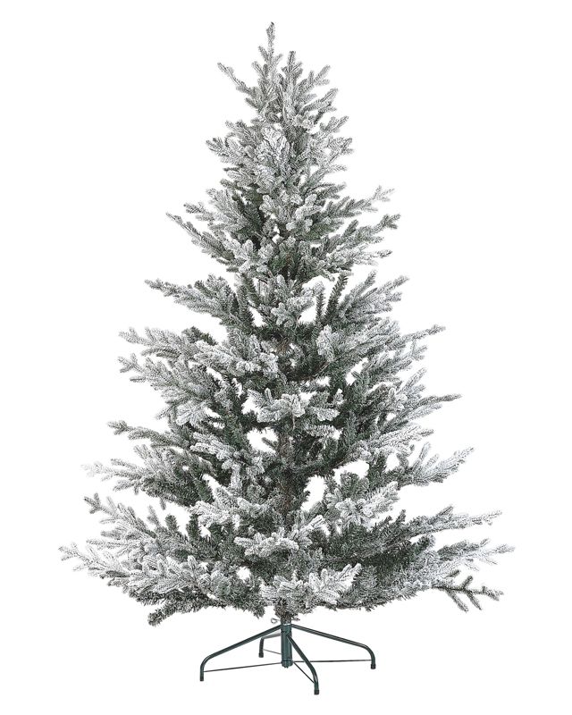 Ośnieżona sztuczna choinka 180 cm biała Brisco 1 szt.