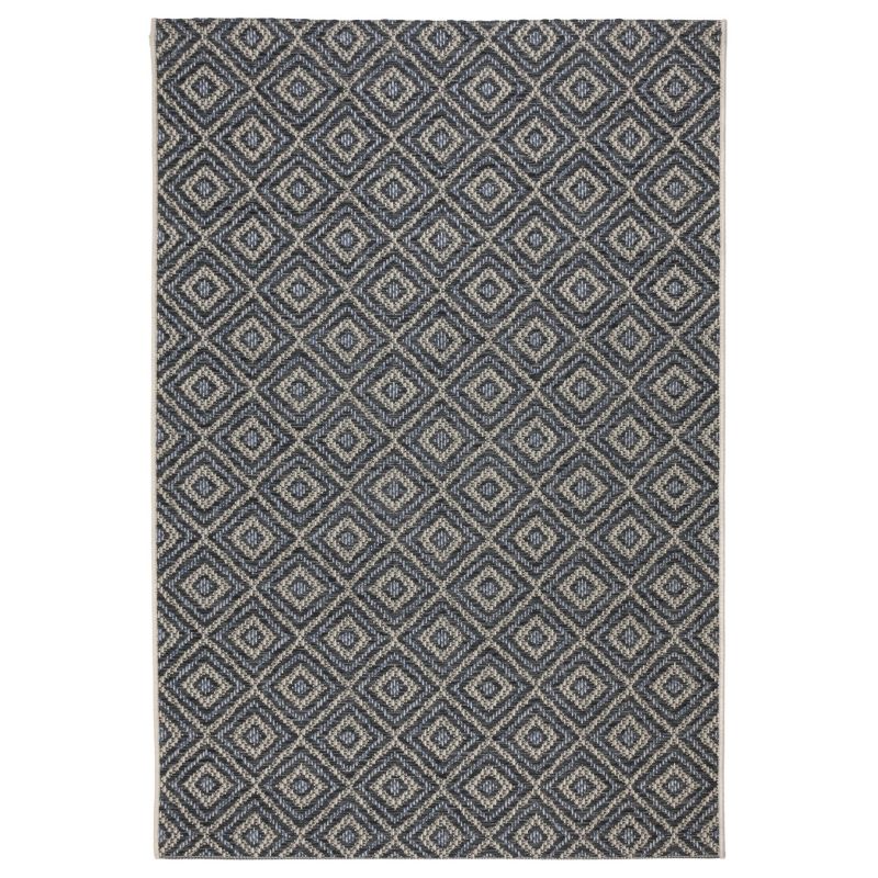 Dywan 120 x 170 cm płasko tkany Tekla e-floor romby szary 1 szt